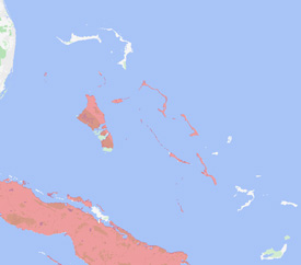 Range map of Pholidoscelis auberi